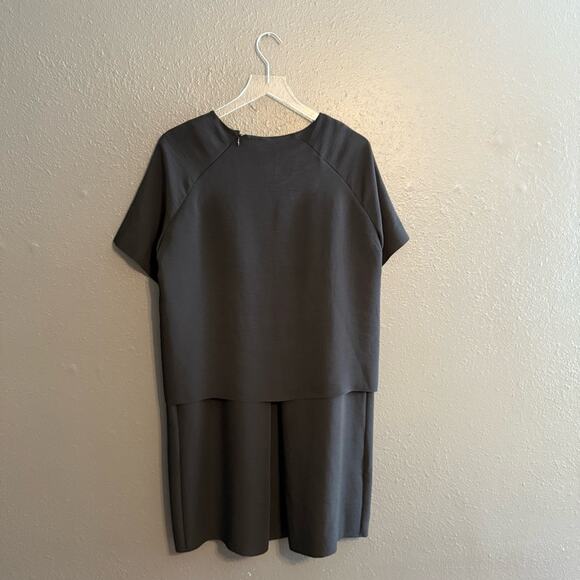 COS Black Layered Shift Dress Size 10 - Picture 2 of 6
